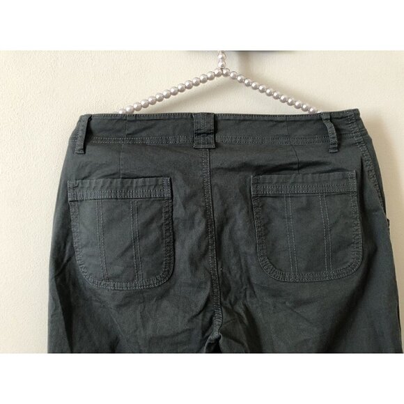 Athleta Womens Size 6 Green Jogger Pants Cotton Blend Zipper Hem - Picture 4 of 5